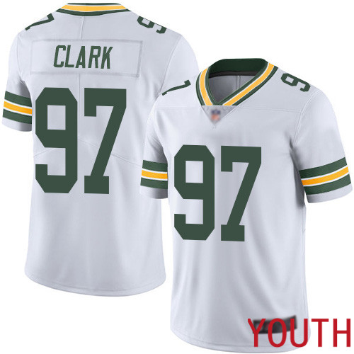 Green Bay Packers Limited White Youth 97 Clark Kenny Road Jersey Nike NFL Vapor Untouchable